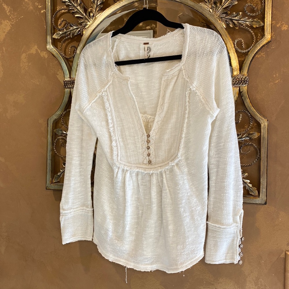 Free people cotton/linen top